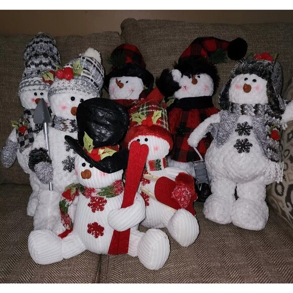 Plush Holiday Standing Snowman Bundle - Picture 2 of 8